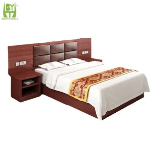 Hotel Bed Made of Plywood From BianYi Furniture Factory in Foshan City thumbnail-1