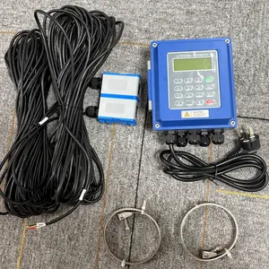 Kyue Clamp-on Wallmounted Ultrasonic Flowmeter Non-contact Flowmeter Non-intrusive Ultrasonic Flow Meter for Sewage Heat Meter thumbnail-1