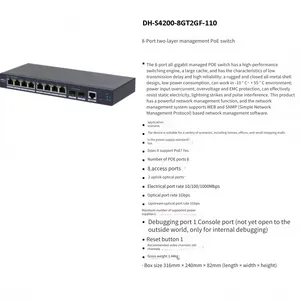 Dahua Dh-s4200-8gt2gf-110 High-performance 8-port Full Gigabit Managed Switch thumbnail-4
