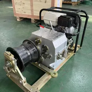 Gasoline Engine Powered Winch; Pulling Motored Winch; Cable Pulling Motored Engine Winch thumbnail-5