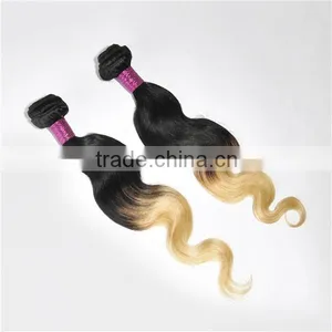 Two Tone Ombre Colored Hair Weave Bundles thumbnail-3