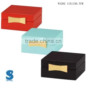 Pantone Swatch Options Glossy Lacquer Royal Wood Boxes Wooden Gift Box For Decorative Christmas W1262 thumbnail-1