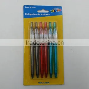 Promotional Ball Pen Platic School Retractable Pen thumbnail-1