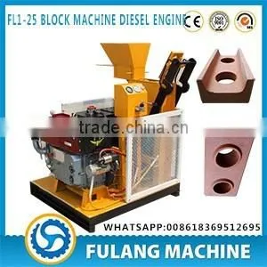 FL1-25 CEB Machine With Diesel Engine for Making Interlocking Baked Free Block thumbnail-1