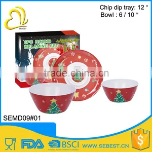Best Selling Melamine Ware Round Shape Melamine Christmas Dinnerware thumbnail-1
