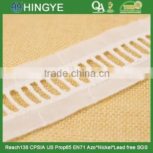Hot Selling White Ladder Lace for Clothing Decoration H1551-2 thumbnail-2
