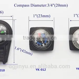 Jinyu High Quality Paracord Compass/mini Compass/plastic Compass Zipper Pull thumbnail-3