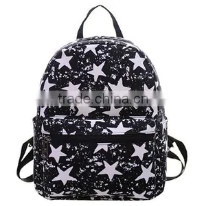 High School Students Backpack Canvas Printing Girls Shoulder Bag Manufacture thumbnail-2