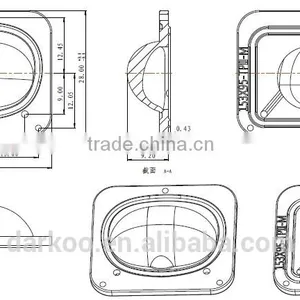 Seoul P9 Thermostability Fire Protection Silicon Streetlight Lens DK24-153*95-TP-II-M thumbnail-2