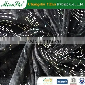 Golden Supplier Afford Elastic Two-colored Polyester Velour With Diamond Fabric thumbnail-1