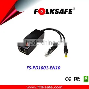 CCTV Video Poe Splitter 12v,supports IEEE802.3af Standard,Support Mid-span and End-span thumbnail-1