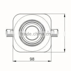 Square Shape Modern Led Ceiling Spot Light 10W/12W/15W thumbnail-6