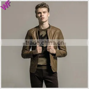 Custom Hight Quality Fashion Mens Leather Jacket thumbnail-5