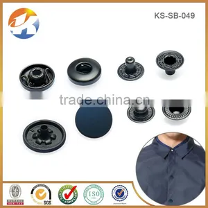 Dark Blue Decorative Metal Snap Buttons For Clothing thumbnail-5
