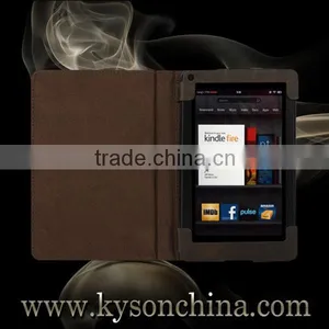 For Amazon Kindle 4 Lighted Leather Cover Case, Case for Amazon Kindle 4 thumbnail-1