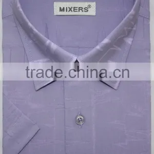 Dress Shirts Yarn Dyed Short Sleeve Children Shirts thumbnail-1