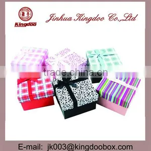 Jinhua Supplier Handmade Square Paper Watch Gift Box With Ribbon Colours thumbnail-2