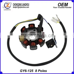 China Manufacturer Wholesales OEM Motorcycle Magneto Coil GY6 125 thumbnail-1