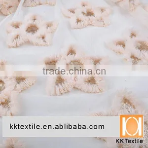 Fashion 3mm Sequin Inside Solid Star Chiffon Fabric thumbnail-1