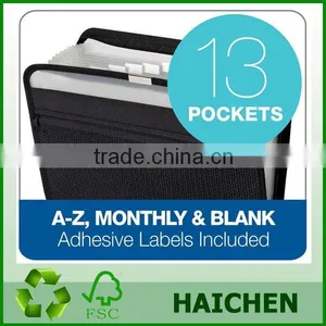 13-Pocket Fabric Expanding Zip File, Letter Size, thumbnail-4