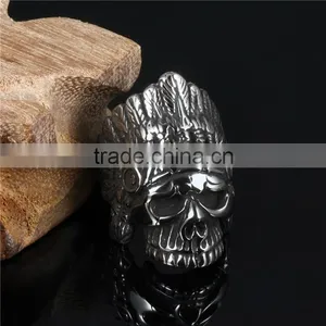 2016 Hot 316L High Quality Skull Finger Ring Man thumbnail-3