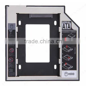 Wholesale Price 9.5mm SATA 2nd HDD SSD 2.5" Hard Drive Caddy for Laptop DVD-ROM Optical Bay Aluminum and Plastic Quality Choice thumbnail-6