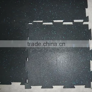 Gym Rubber Floor Mat 15mm, 20mm/ Gym Rubber Floor Tile for Crossfit thumbnail-4