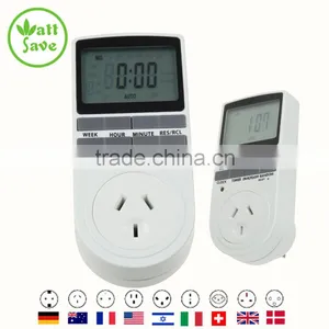 AU PLUG Large LCD Digital Timer Programmable Switch Plug-in Type With 8 Function Keys thumbnail-1