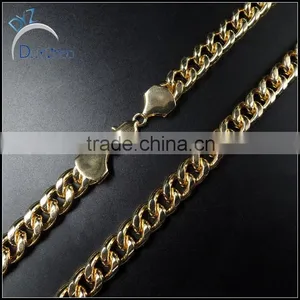 High Quality Hot Sale Iced Out Men's Hip Hop Cuban Chain Necklace thumbnail-1