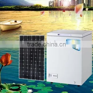Solar Powered Refrigerator Fridge Freezer With Glass Door thumbnail-3