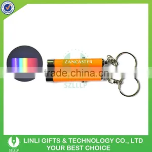 Brand Name Logo Led Light Keyring Projector Torch thumbnail-1