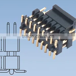 Pitch: 1.27mm SMT Type Pin Header With Cap Double Row Double Body H=1.6 thumbnail-1