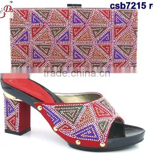 CSB7216 New Design for Women Shopping Cheap Italian Shoes Matching Bags thumbnail-3