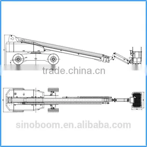 Lifting Height 40m Telescopic Boom Lift,telescopic Lifting Equipment for Two People,self-propelled Hydraulic for Telescopic Lift thumbnail-2