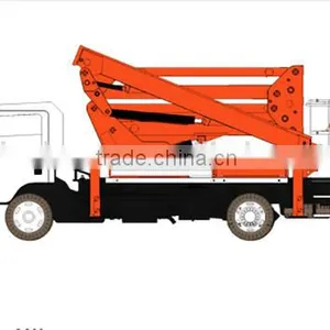 Articulating Boom Lift Overhead Working Truck Price , SINOBOOM Folding Type Overhead Working Truck for Sale thumbnail-3