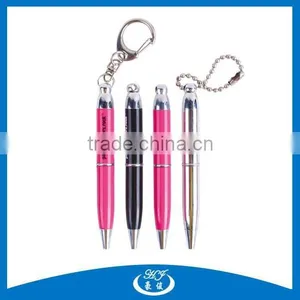 Multi Color Metal Ball Pen Promotional Cute Pen Ball Pen With Keychain thumbnail-1