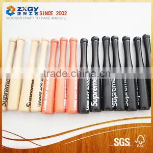 Custom Small Painted Solid Wood Baseball Bat thumbnail-1