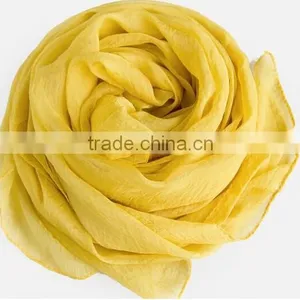 Colourful Polyester Chiffon Long Scarf in Solid Colour thumbnail-4