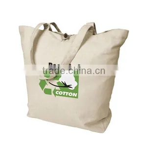 Printed Natural Recycled Organic Cotton Bag Wholesale thumbnail-1