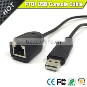 All New Cisco USB Male to RJ45 Female Console Cable With FTDI Chip in Black thumbnail-3