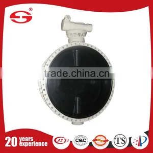 High Temperature Stainless Steel 304 Eccentric Flange Connection Seated Butterfly Valve thumbnail-4