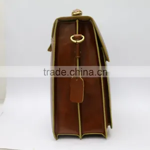 Hot Sell Briefcase Vintage Men Briefcase Brown Business Briefcase thumbnail-3