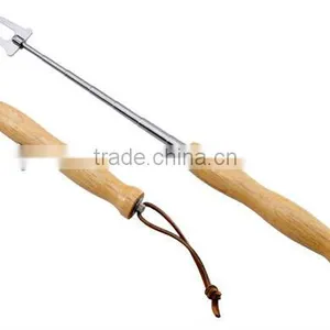 Wood Handle Telescopic BBQ Fork thumbnail-1