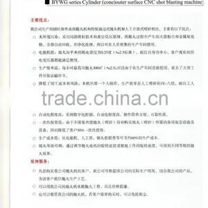 BYWG Series Cylinder(cone) Outer Surface Shot Blasting Machine/Nuclear Power Industry thumbnail-3