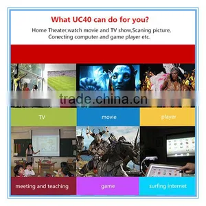 Wholesale Drop Shipping UNIC Mini Full HD LED Outdoor Projector UC40+ Portable 1080p Movie Home Theaters thumbnail-5