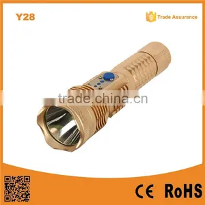 Direct Charging Waterproof Flashlight With USB Rechargerable LED Flashlight thumbnail-1