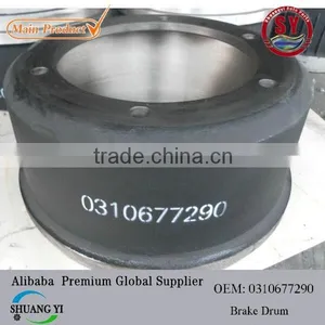 0310677290 Truck Brake Drum Manufacturer,trailer Brake Drum,gray Iron Brake Drum,Heavy Duty Brake Drum,gunite Brake Drum thumbnail-1