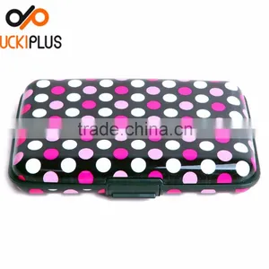 Luckiplus Inventory Pink With White Dots Aluminum Wallets Identity Theft Blocker thumbnail-1