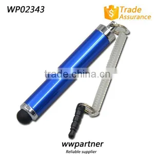 Custom Logo Mini Stylus Pen for Cellphone With Dust Plug thumbnail-1