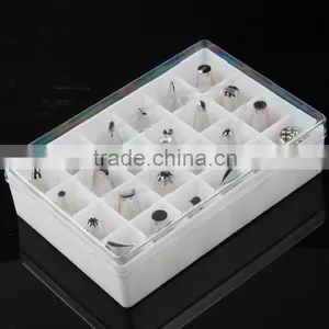 24pc Stainless Steel Nozzles Fondant Icing Piping Tips Cake Decorating Tools DIY Russian Tulip Nozzle Pastry Tip Free thumbnail-3
